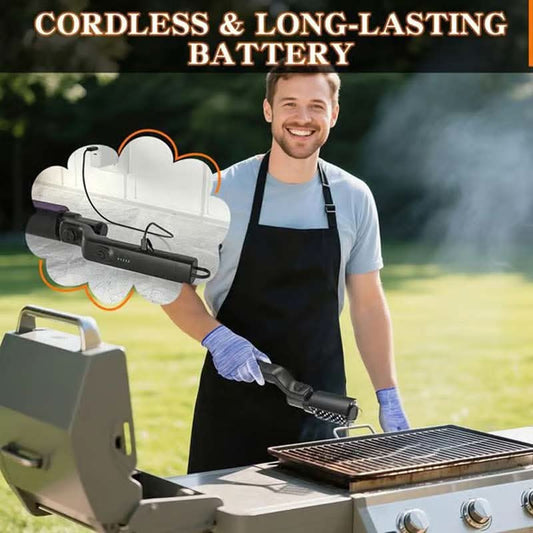 🔥 60 % DE RÉDUCTION MAINTENANT ! 🍖 Brosse de nettoyage électrique sans fil pour barbecue – Nettoyage en profondeur, long manche et rechargeable 🔋