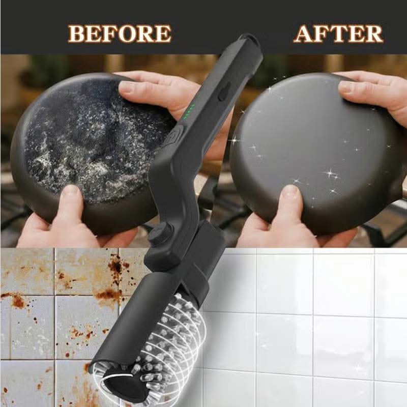 🔥 60 % DE RÉDUCTION MAINTENANT ! 🍖 Brosse de nettoyage électrique sans fil pour barbecue – Nettoyage en profondeur, long manche et rechargeable 🔋