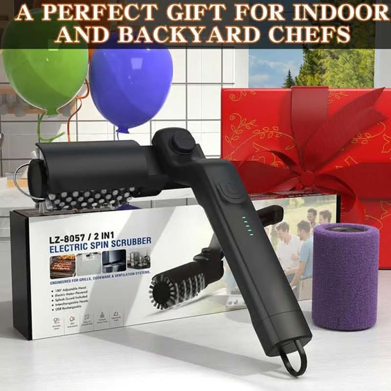 🔥 60 % DE RÉDUCTION MAINTENANT ! 🍖 Brosse de nettoyage électrique sans fil pour barbecue – Nettoyage en profondeur, long manche et rechargeable 🔋