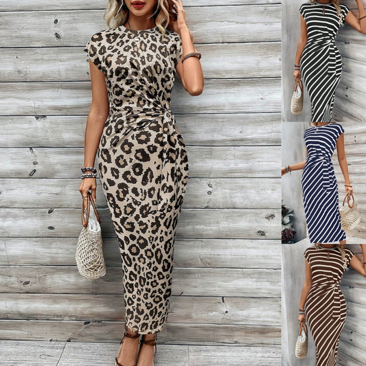 🔥DERNIER JOUR DE SOLDES 49 % DE RÉDUCTION !!💕Robe élégante à taille nouée pour femme