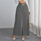 Pantalon large à taille haute élégant pour femme