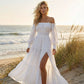 Robe femme à épaules dénudées et taille haute