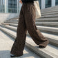 📢📢50 %  DE RÉDUCTION !! ⏰Pantalon droit à taille haute pour femme, imprimé léopard