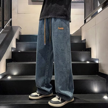 📢 50 % de réduction !! ⏰ Jean Ample à Jambes Larges pour Homme – Confort Max, Style Streetwear & Coupe Tendance Rétro ✨