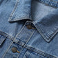 💐50% DE RÉDUCTION💥Manteau Boutonné Long en Denim – Style & Confort toute la Journée🧥🌿