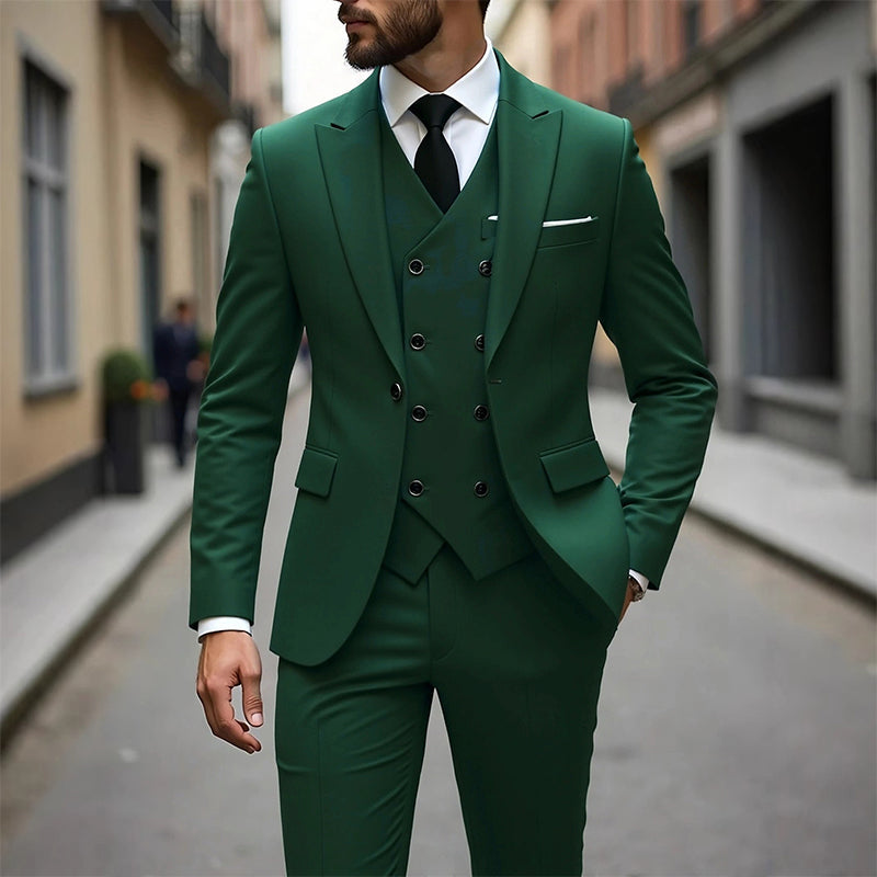 🔥 50% DE RÉDUCTION EXCLUSIVE ! ✨ Costume 3 Pièces Homme Slim Fit – Look Complet Pro & Cérémonie 🤵
