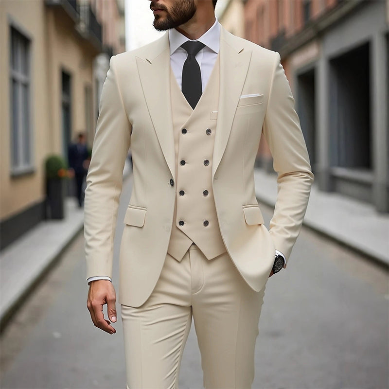 🔥 50% DE RÉDUCTION EXCLUSIVE ! ✨ Costume 3 Pièces Homme Slim Fit – Look Complet Pro & Cérémonie 🤵