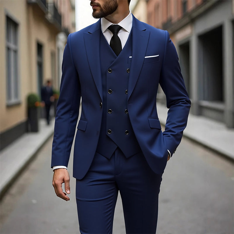 🔥 50% DE RÉDUCTION EXCLUSIVE ! ✨ Costume 3 Pièces Homme Slim Fit – Look Complet Pro & Cérémonie 🤵