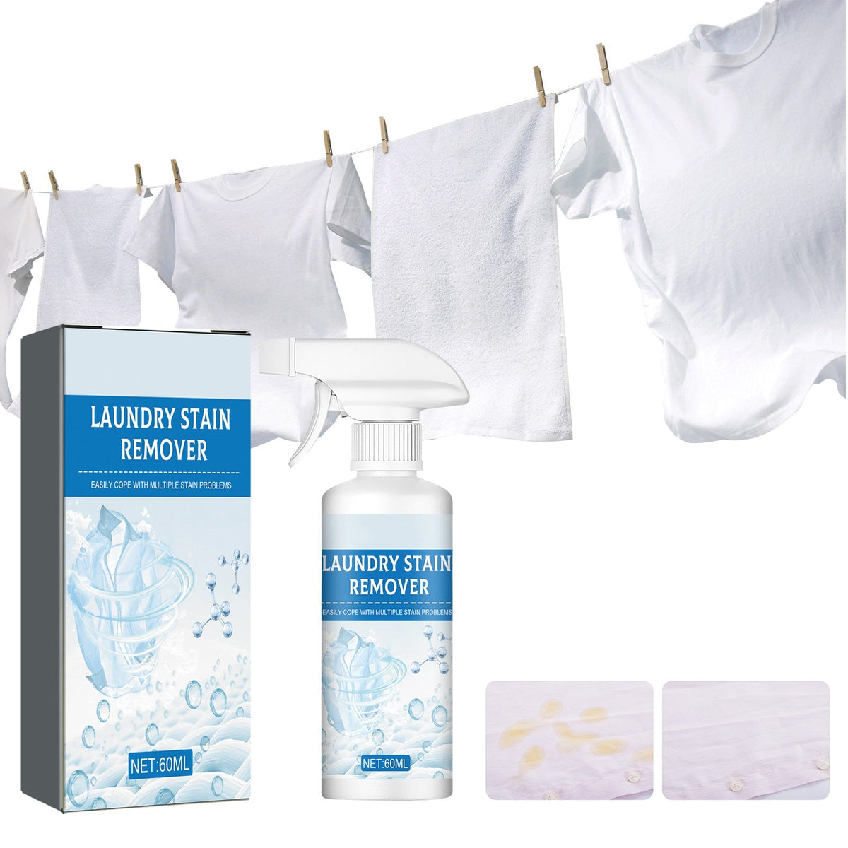 💐🔥Achetez-en 1, obtenez-en 1 gratuit🔥Puissant spray détachant pour le linge