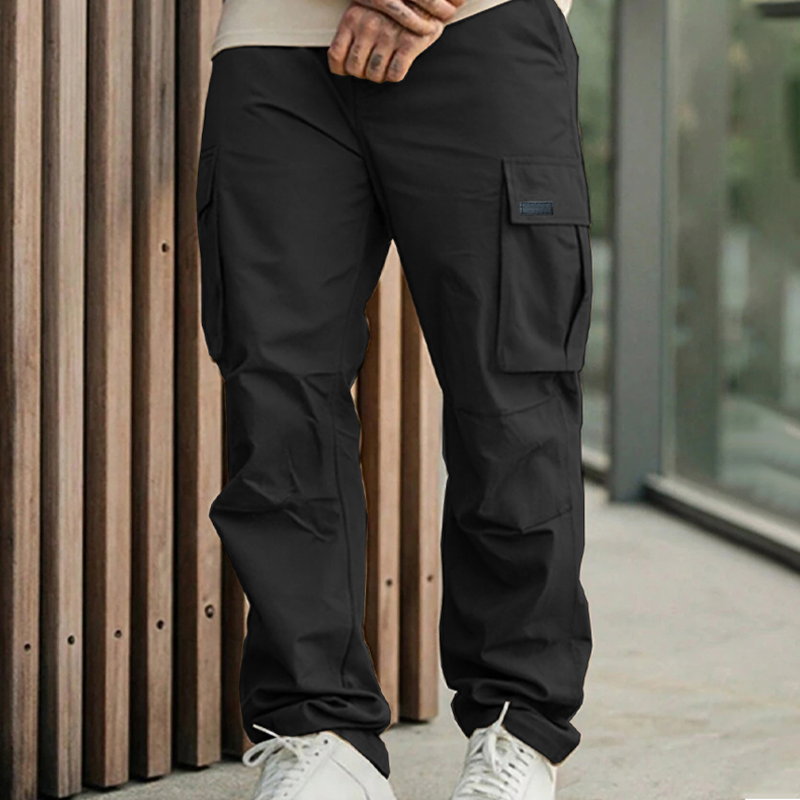 Pantalon cargo classique à poches multiples pour homme
