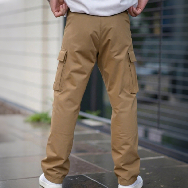 Pantalon cargo classique à poches multiples pour homme