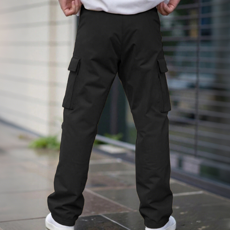 Pantalon cargo classique à poches multiples pour homme