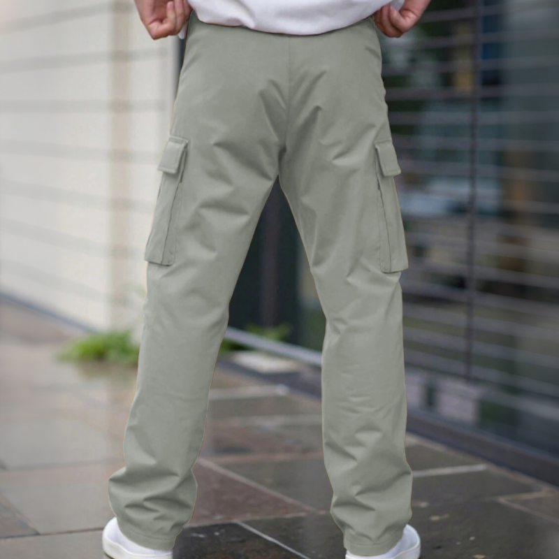 Pantalon cargo classique à poches multiples pour homme