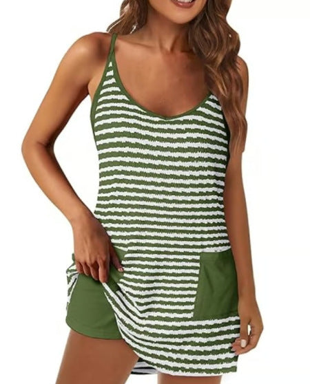 🔥2026 SOMMER NEUE ART 50% RABATT🎁Damen ärmelloses Sommerkleid mit Shorts