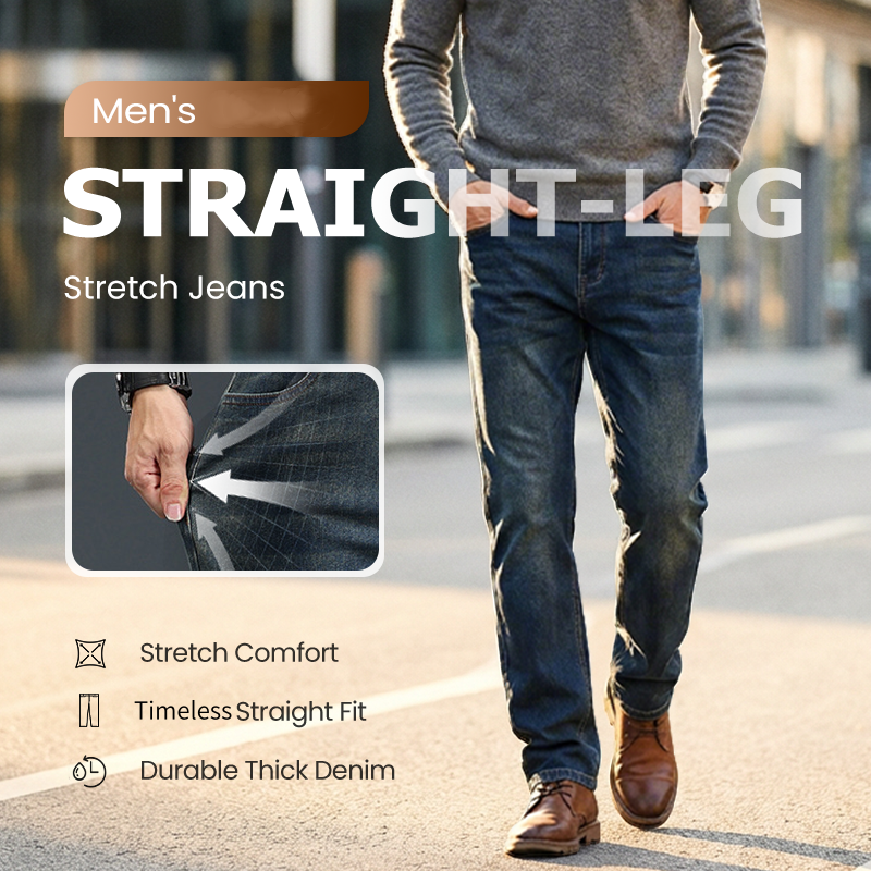 👖NOUVEAUTÉ - 50 % DE RÉDUCTION 🔥🥳 PLUS DE 50 000 VENDUS ! 💥Jean stretch coupe droite pour homme