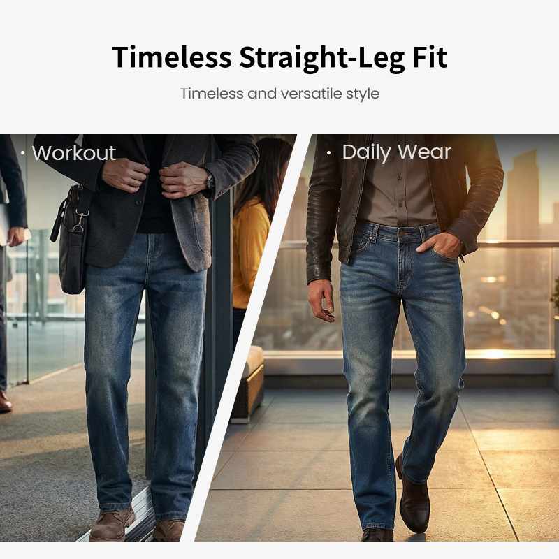👖NOUVEAUTÉ - 50 % DE RÉDUCTION 🔥🥳 PLUS DE 50 000 VENDUS ! 💥Jean stretch coupe droite pour homme