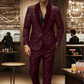 🔈🔈NOUVEAUTÉS 2026 - JUSQU'À -50 % !!!🧥👖Ensemble smoking noir pailleté pour homme