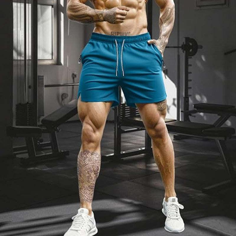 🩳 50% DE RÉDUCTION ! 💎 Short de Sport à Séchage Rapide pour Homme – Poches Zippées, Ceinture Réglable & Tissu Cool-Touch 🏃‍♂️