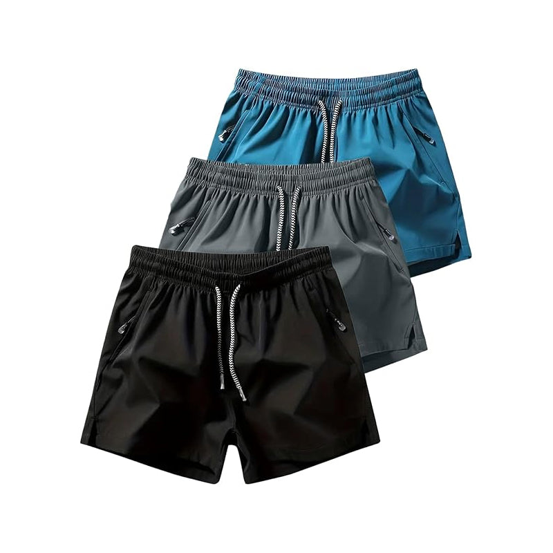 🩳 50% DE RÉDUCTION ! 💎 Short de Sport à Séchage Rapide pour Homme – Poches Zippées, Ceinture Réglable & Tissu Cool-Touch 🏃‍♂️