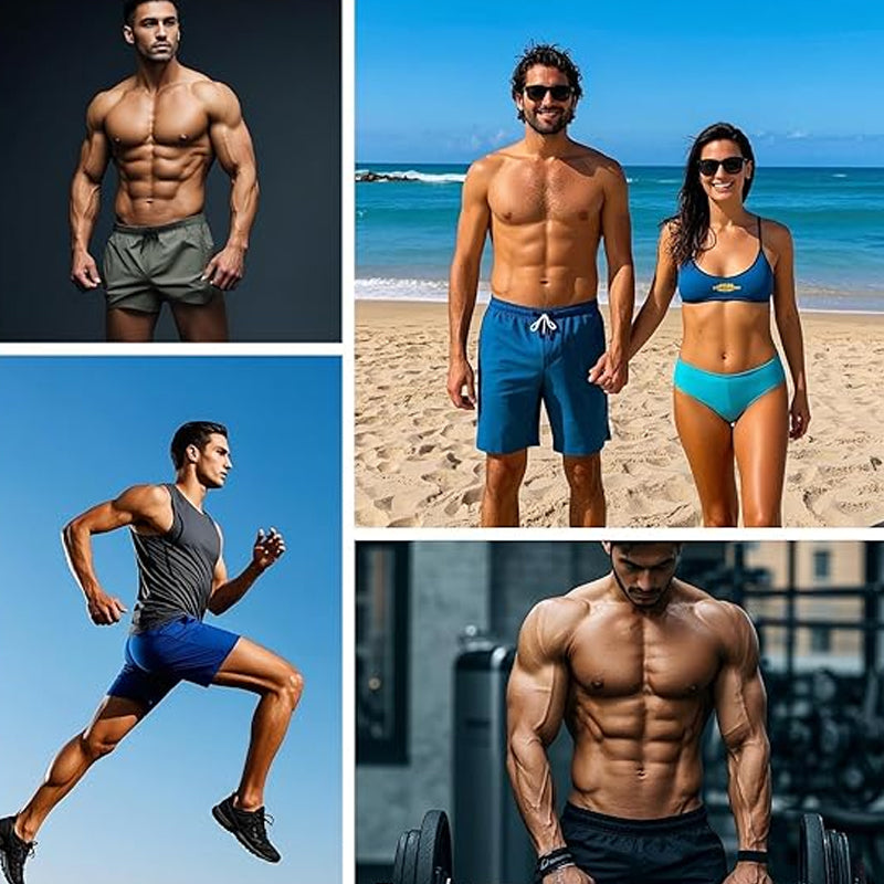 🩳 50% DE RÉDUCTION ! 💎 Short de Sport à Séchage Rapide pour Homme – Poches Zippées, Ceinture Réglable & Tissu Cool-Touch 🏃‍♂️