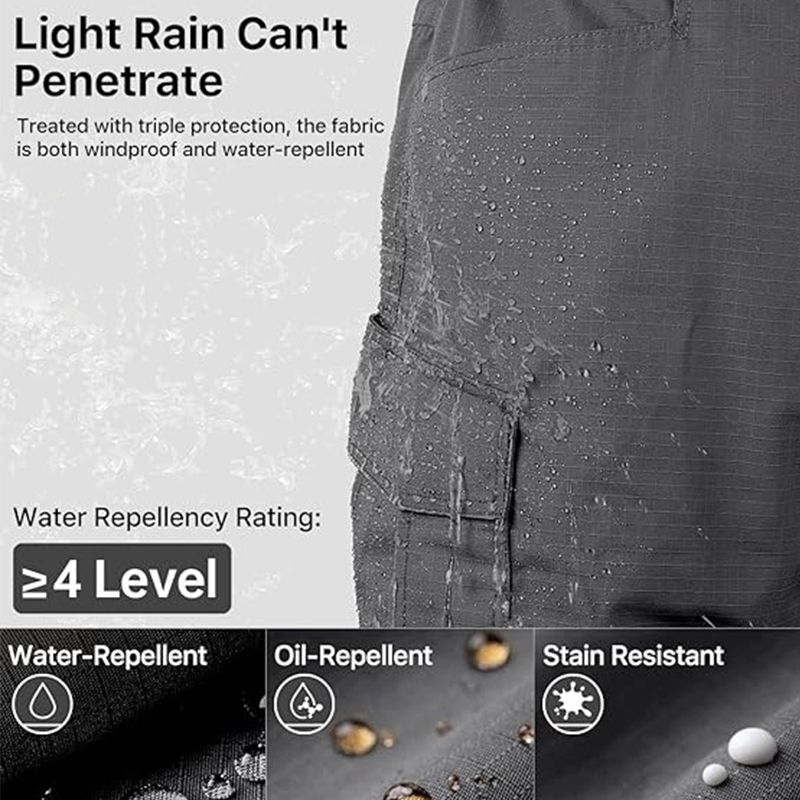 🔥 Pantalon cargo tactique pour homme « Pro-Favorite » avec de nombreuses poches – Polyester – Respirant 🎯