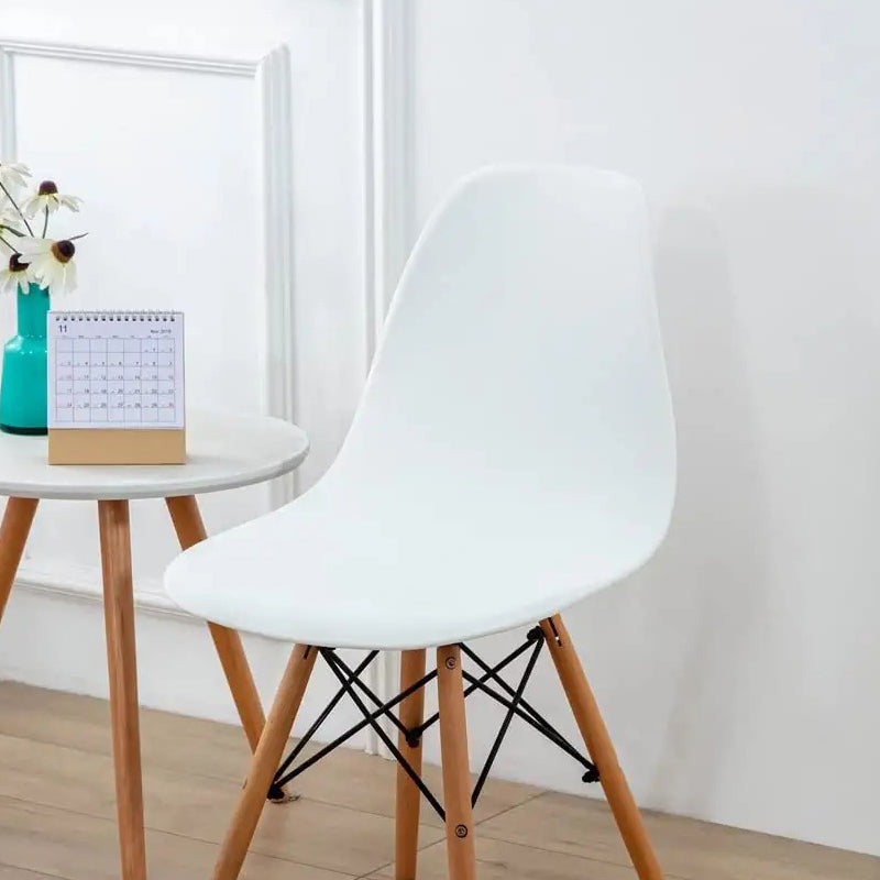 Housse de chaise souple et extensible à courbes