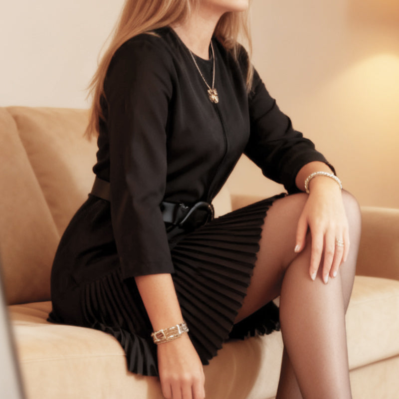 Robe plissée élégante pour femme