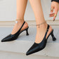 Élégantes chaussures à talons bobines et bout pointu