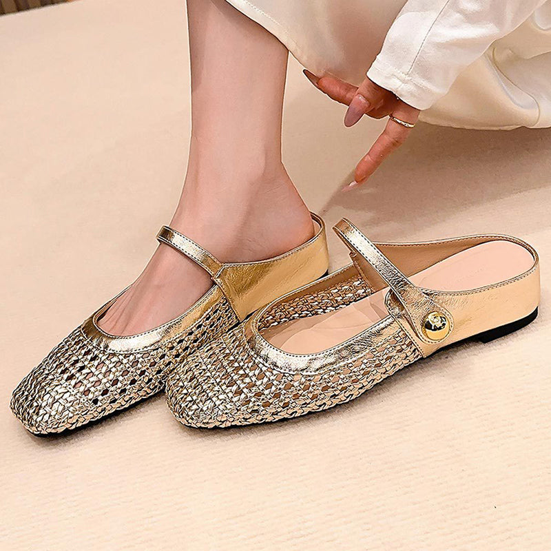 💐50% DE RÉDUCTION ! Mules Tissées à Enfiler – Confort Ultra & Maintien Doux 👡☁️【Prix Spécial】