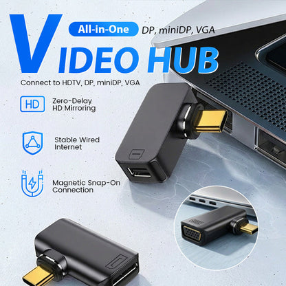 Hub adaptateur magnétique multiport Type-C