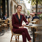 Ensemble costume formel moderne avec pantalon à jambes droites