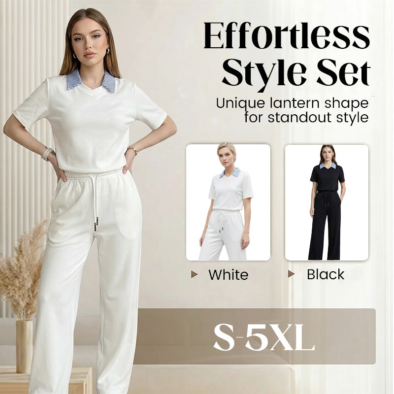 Haut à manches courtes et pantalon pour femmes