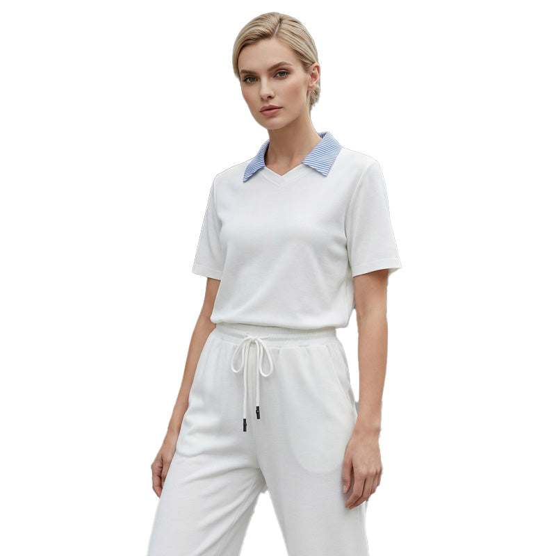 Haut à manches courtes et pantalon pour femmes