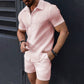 📢📢50 % DE RÉDUCTION !!!⏰Ensemble chemise et short pour homme