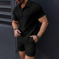 📢📢50 % DE RÉDUCTION !!!⏰Ensemble chemise et short pour homme