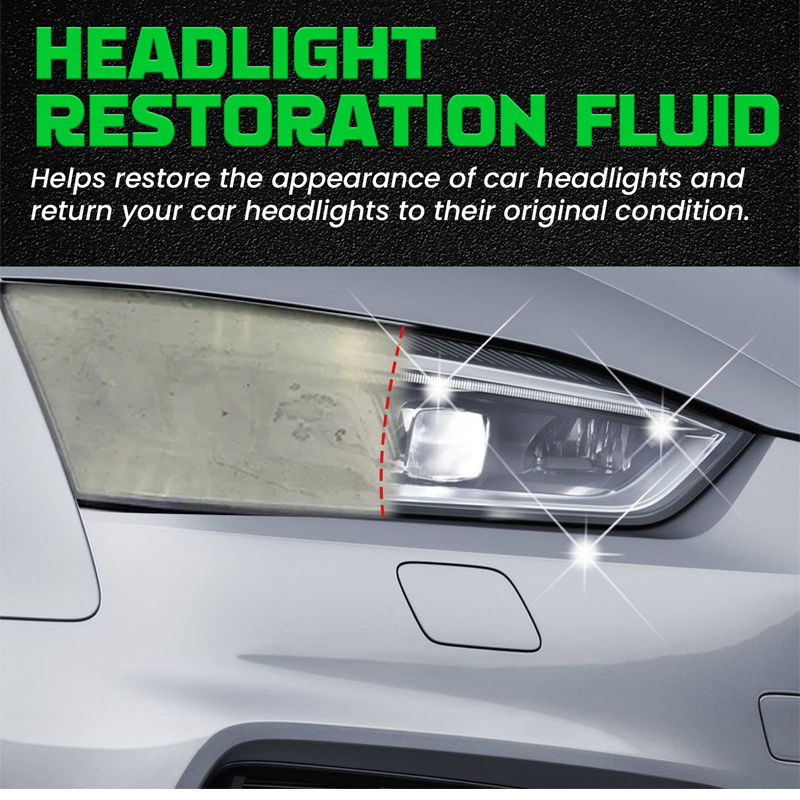📢📢50 % DE RÉDUCTION !!⏰ Fluide de Restauration de Phares – Anti-Jaunissement, Revêtement Cristallin & Application Express  🚗✨