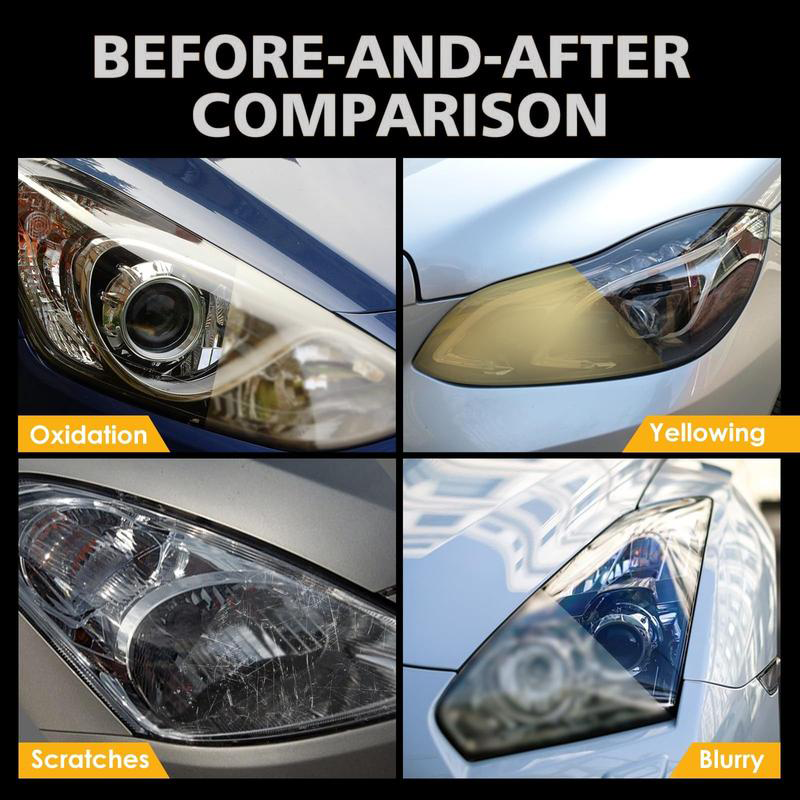 📢📢50 % DE RÉDUCTION !!⏰ Fluide de Restauration de Phares – Anti-Jaunissement, Revêtement Cristallin & Application Express  🚗✨