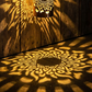 🏆 2 achetés, 1 offert 🎁 Lampe murale solaire Mandala pour extérieur, projecteur de lumière pour clôture de jardin, décoration d'ambiance pour terrasse
