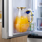 Élégant pichet en verre géométrique avec infuseur