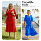 Robe élégante à manches à volants en cascade