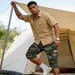 💎 50% DE RÉDUCTION ! 💎 Short Cargo Camouflage pour Homme – Multipoches, Taille Réglable & Tissu Respirant 🌿🩳