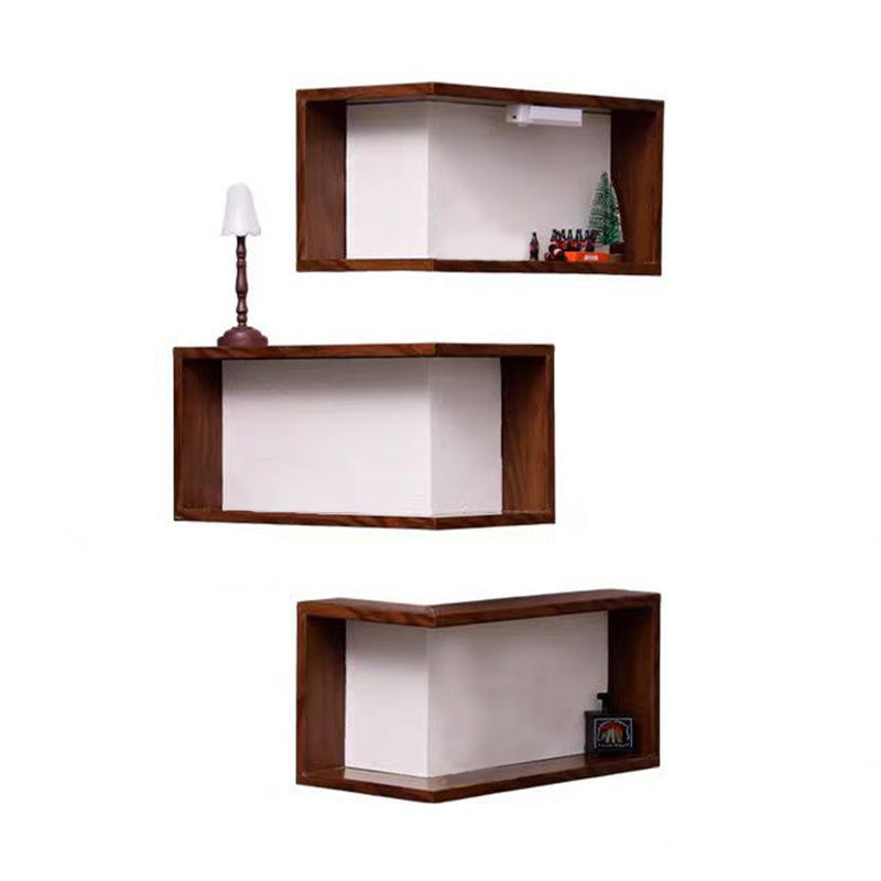🥳SOLDES 2026🥳 💝Étagère murale d'angle en bois rustique