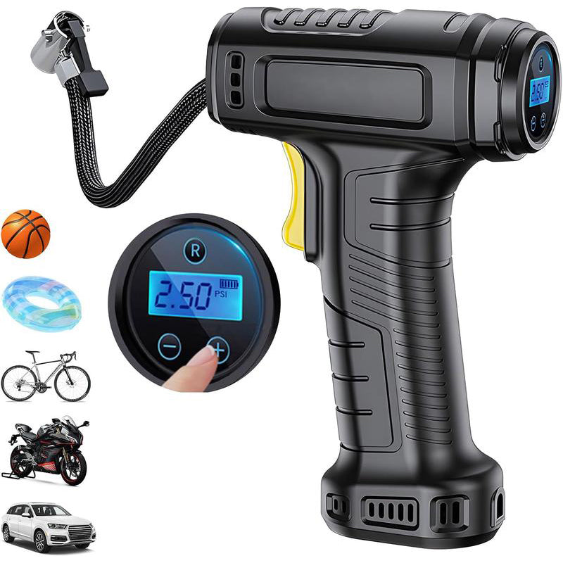 💎 50% DE RÉDUCTION ! 💎 Compresseur d’Air Portable Sans Fil avec Affichage Numérique – Gonflage Rapide, Préréglage Intelligent & Lampe LED 🔋🚗