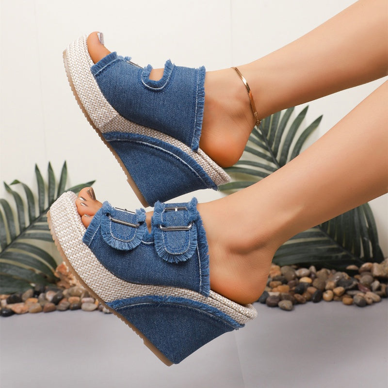 💐50% DE RÉDUCTION ! Sandales Plateforme Été – Respirantes & Légères 🏖️🩴【Prix Fou】