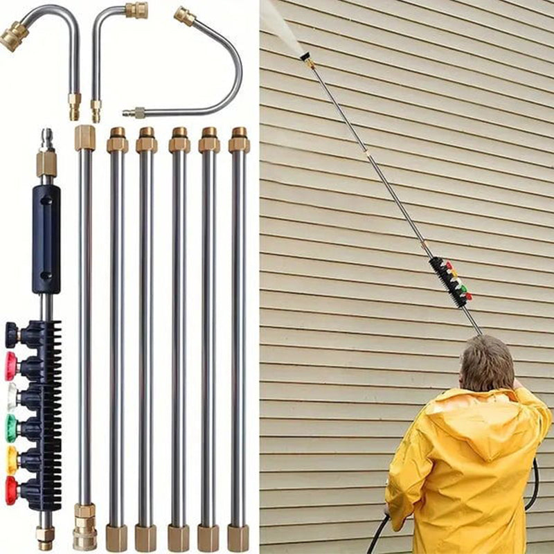 🚿🧺50% de réduction🧺🚿 Ensemble de Rallonge de Lance pour Nettoyeur à Haute Pression 4000PSI