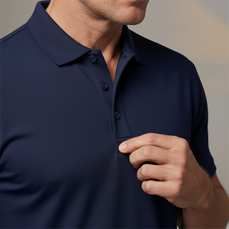 📢📢50 % de réduction !! ⏰T-shirt à col et manches courtes à séchage rapide pour homme