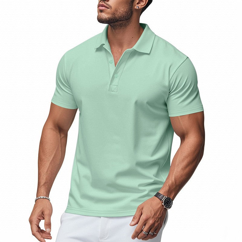 📢📢50 % de réduction !! ⏰T-shirt à col et manches courtes à séchage rapide pour homme