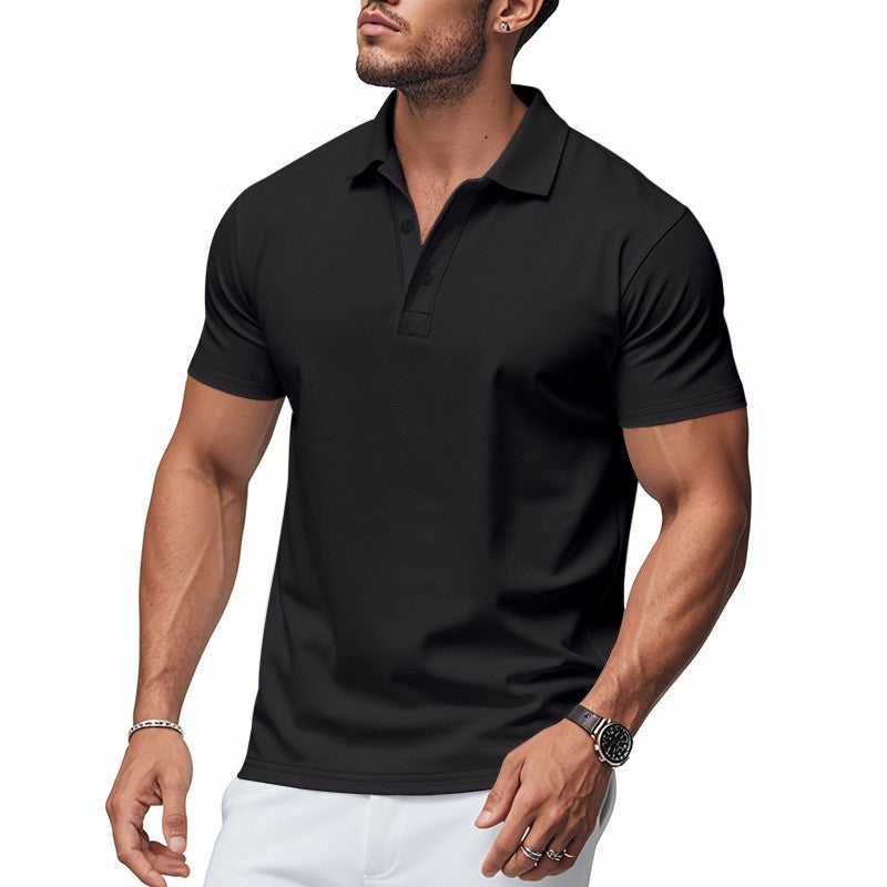 📢📢50 % de réduction !! ⏰T-shirt à col et manches courtes à séchage rapide pour homme