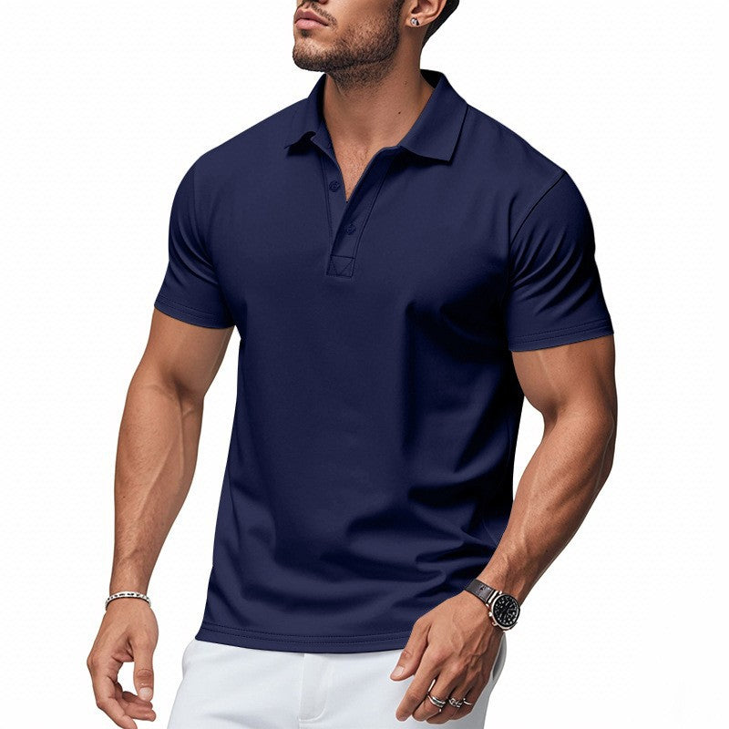 📢📢50 % de réduction !! ⏰T-shirt à col et manches courtes à séchage rapide pour homme