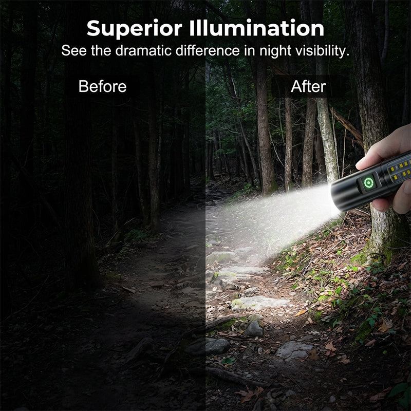 Lampe torche LED ultra-puissante et portable 🔦 Votre compagnon idéal pour les activités en plein air